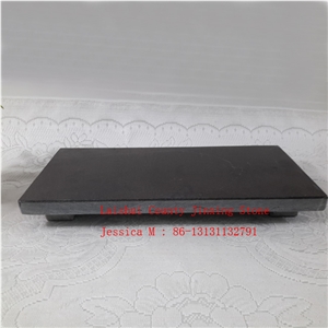 Granite Tray with Feet/Granite Tray with Stand/Power Of Black Granite Minimalist Tray, Cheese Snack Granite Serving Tray, Jewelry Trendy Tray, Coffee Table Black Tray, Artsy Granite Board