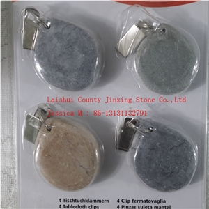 Grey Marble Stone Tablecloth Weights /Stone Tablecloth Weight Grey Marble Stone Tablecloth Weights /Stone Tablecloth Weight