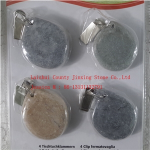 Grey Marble Stone Tablecloth Weights /Stone Tablecloth Weight