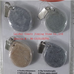 Grey Marble Stone Tablecloth Weights /Stone Tablecloth Weight