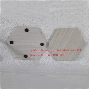Hexagonal Marble Cutting Board /Hexagonal Wooden Vein Marble Cheese Board /Hexagonal Marble Pastry Board /Hexagonal Marble Chopping Blocks