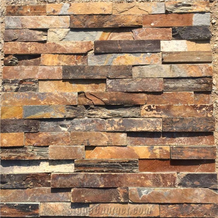 Hhsc4-001 on Sale China Natural Stone Slate Cultured Stone/Wall Cladding/Stacked Stone Wall Panel/Manufactured Stone Veneer