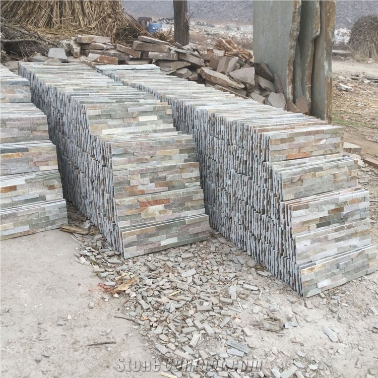 Hhsc4-001 on Sale China Natural Stone Slate Cultured Stone/Wall Cladding/Stacked Stone Wall Panel/Manufactured Stone Veneer