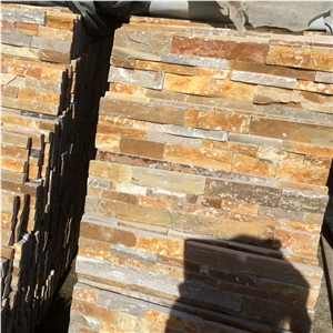 Hhsc4-002 on Sale China Wooden Sandstone Cultured Stone/Wall Cladding/Stacked Stone Wall Panel/Manufactured Stone Veneer