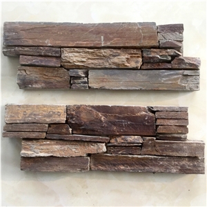 Smc-Cc160 China Natural S1120 Rusty Slate Cement Stone Panel/ Cement Culture Stone/ Cement Stone Wall Cladding/Ledge Stone/ Stone Veneer for Decoration