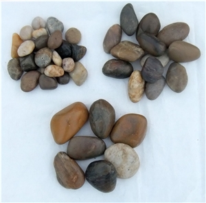 Smc-Pm013 583cm Polished Agrade Mixed Color Cobbl & Pebble Stone/Riverstone/Landscaping Stone/Walking Stone