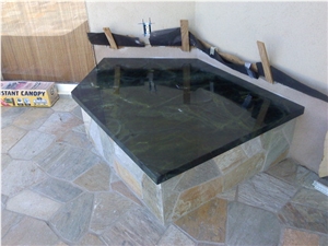 Outdoor Seating 2 cm Green Peace with 2 Inch Edge