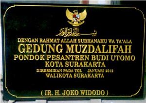 Manufacturing and Installation Of Name Plate