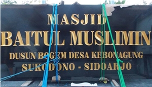 Manufacturing and Installation Of Name Plate
