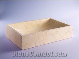 Beige Marble Wash Basin and Bathroom Sink/ Marble Wash Basin and Bathroom Sink/ washbasin / bathroomsink
