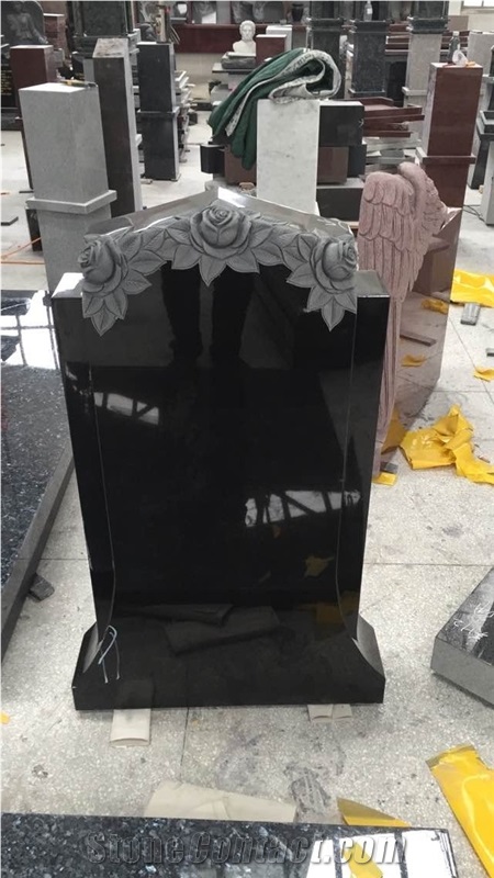 Black Granite Tombstone & Monument