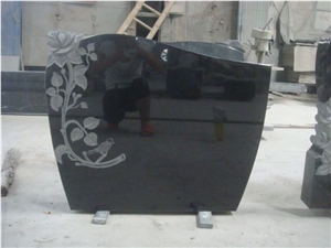 Black Granite Tombstone & Monument