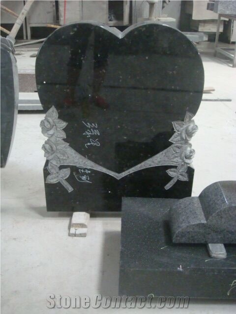 Black Granite Tombstone & Monument