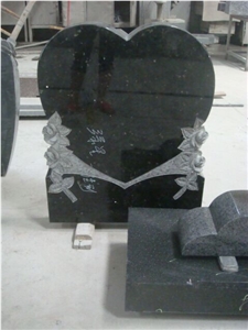 Black Granite Tombstone & Monument