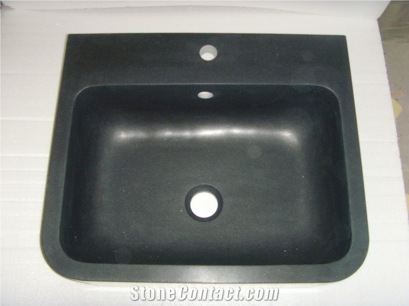 Black Granite Wash Basin and Bathroom Sink/Round Black Granite Wash Basin and Bathroom Sink/ washbasin / bathroomsink
