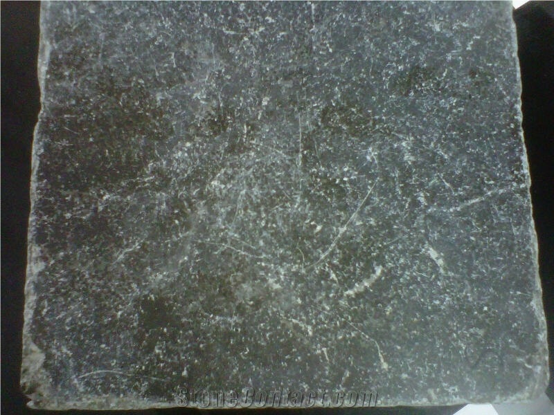 China Blue Limestone Blue Stone Honed & Tumbled Antique Paver Cube Setts Tile Kerbstone Boarder