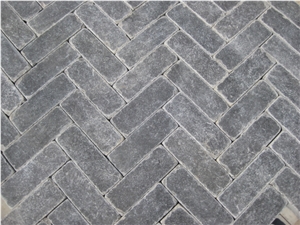 China Blue Limestone Blue Stone Honed & Tumbled Antique Paver Cube Setts Tile Kerbstone Boarder