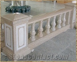 China Grey Granite Sculptured Roman Architectual Column