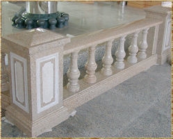 China Grey Granite Sculptured Roman Architectual Column