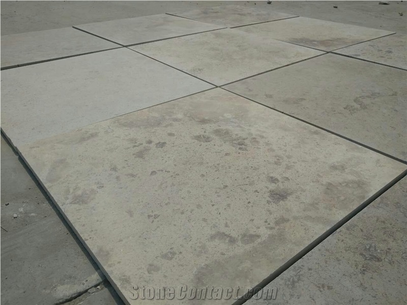China Light Beige Coffee Brown Travertine Polished Slab & Tile