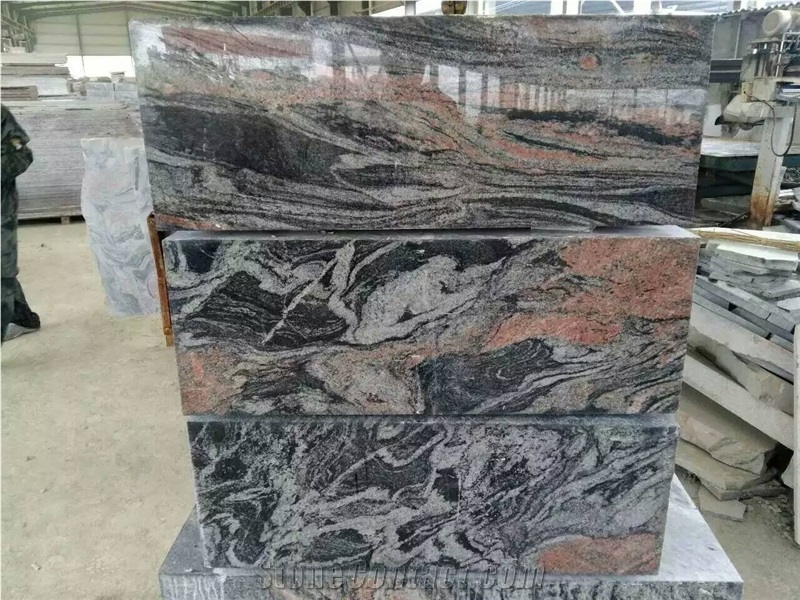 China Multi-Color Red Grey Granite Polished Tile & Slab