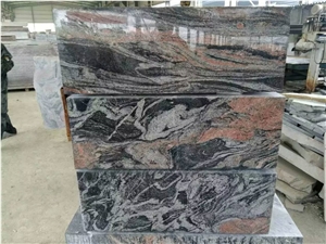 China Multi-Color Red Grey Granite Polished Tile & Slab