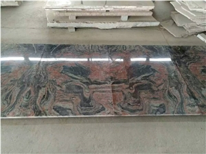 China Multi-Color Red Grey Granite Polished Tile & Slab