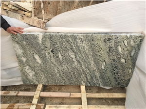 China Peacock Green Marble Slab and Tile