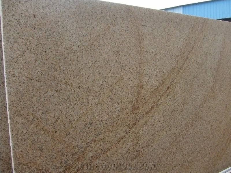G682 China Yellow Rustic Desert Gold Golden Sand Padang Giallo Golden Garnet Sunset Gold Granite Polished Slab & Tile
