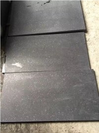 G684 China Black Galaxy Pearl Basalt Fuding Black Basalt Honed Tile & Slab