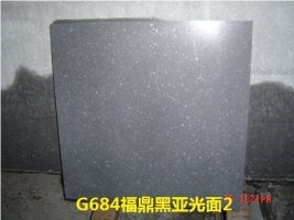G684 China Black Galaxy Pearl Basalt Fuding Black Basalt Honed Tile & Slab