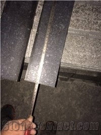G684 China Black Galaxy Pearl Basalt Fuding Black Basalt Honed Tile & Slab