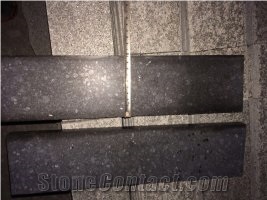 G684 China Black Galaxy Pearl Basalt Fuding Black Basalt Honed Tile & Slab