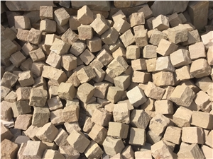 Multicolor Sandstone Cleft Natural Split Cube Stone Paver