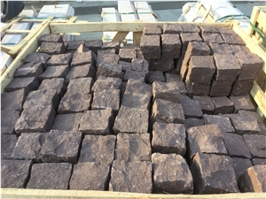 Multicolor Sandstone Cleft Natural Split Cube Stone Paver