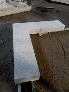 New G603 China Silver Grey White Pearl Sesame Crystal White New G603 Granite Stair Step Irregular Shape Boarder