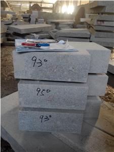 New G603 China Silver Grey White Pearl Sesame Crystal White New G603 Granite Stair Step Irregular Shape Boarder