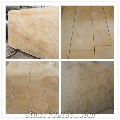 Tunisian Yellow Beige Cream Samarcanda Limestone Tile & Slab