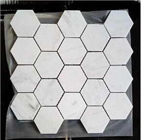 White Marble Bianco Carrara Polished Mosaic