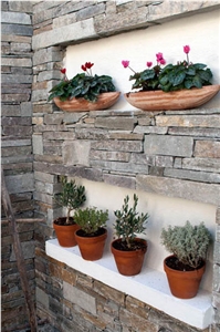 Amfipolis Stone Stenari Sandstone Walling