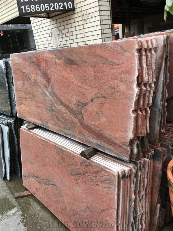 Multicolor Red Granite Tile & Slab, India Red Granite