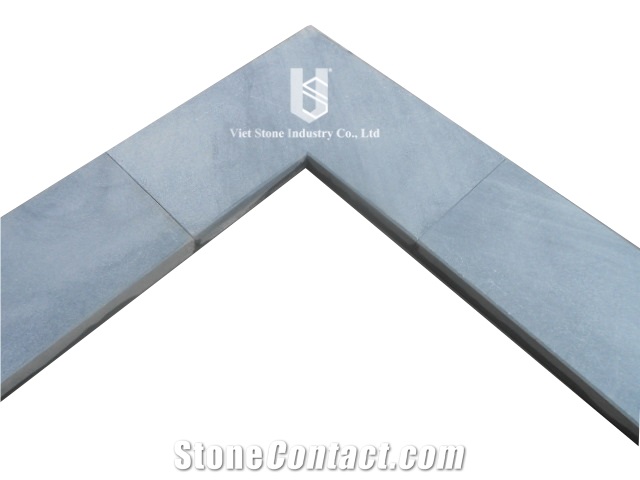 Ynan Blue Stone Crystalized Swimming Pool Coping Vietnamese Blue Stone