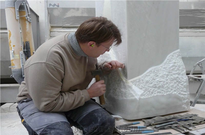 Pure White Marble Church Altar Project