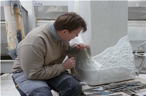 Pure White Marble Church Altar Project