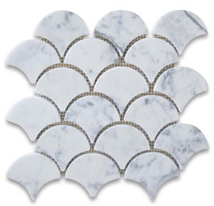 China White Marble Mosaic Tile for Wall Decoration