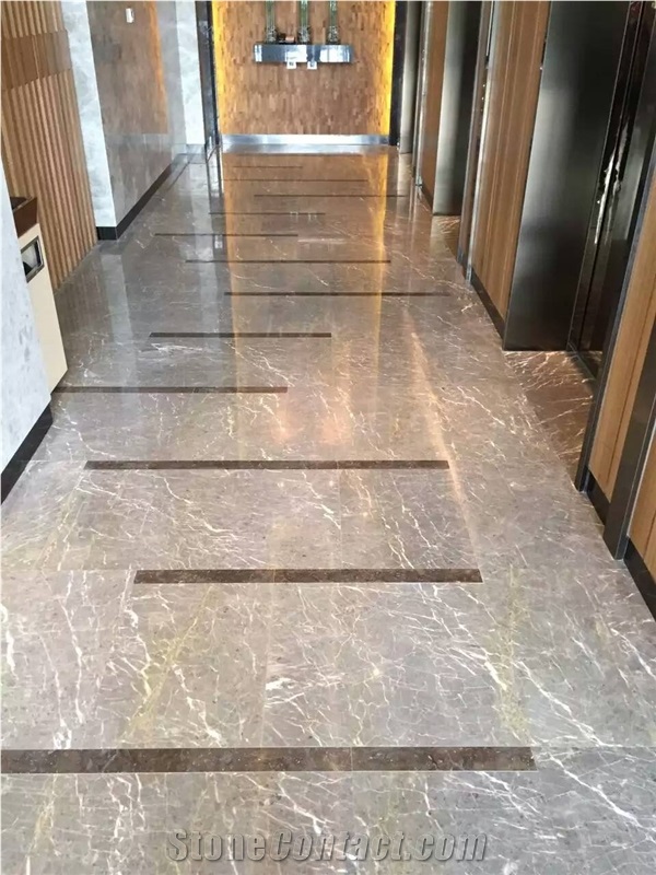 New Nature Castal Grey Marble Tile & Slab Projects Wall Tiles