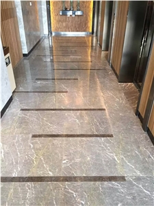 New Nature Castal Grey Marble Tile & Slab Projects Wall Tiles
