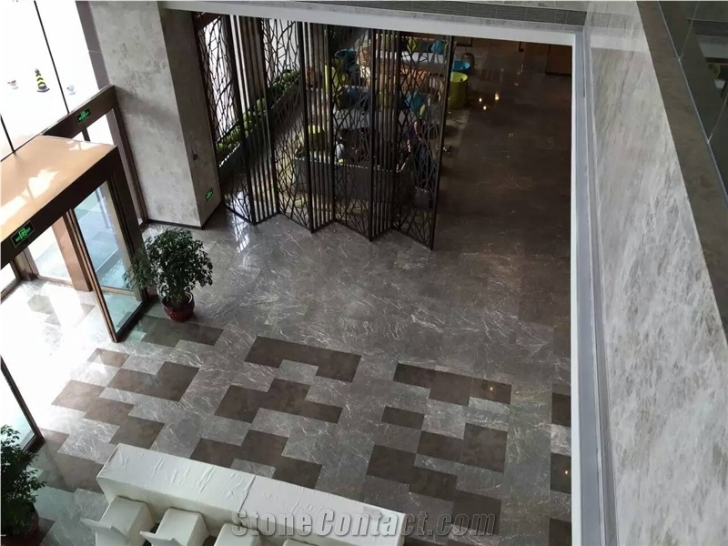 New Nature Castal Grey Marble Tile & Slab Projects Wall Tiles
