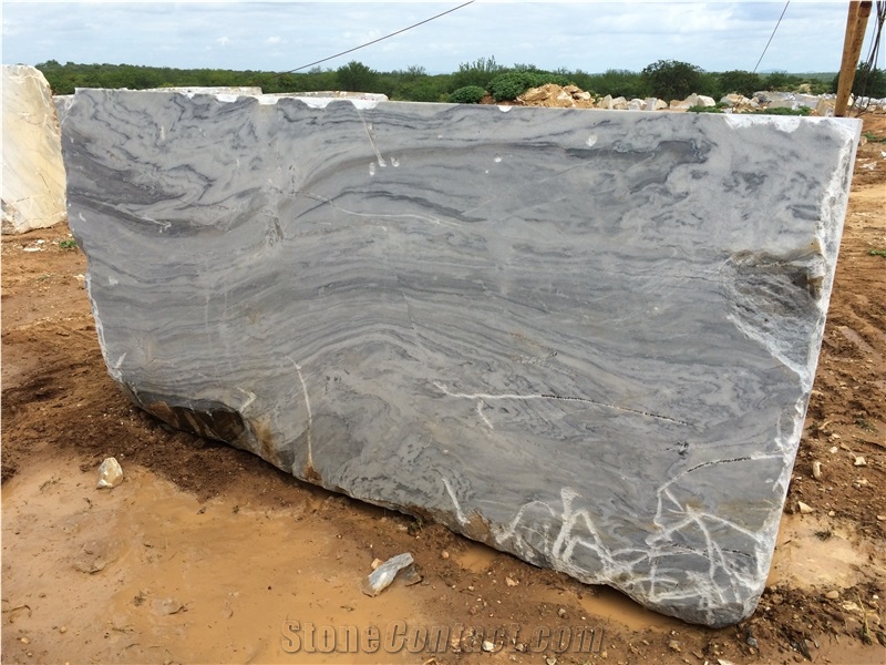 Grigio Monet Marble Blocks, Grey Marble Blocks