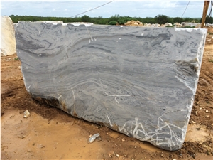 Grigio Monet Marble Blocks, Grey Marble Blocks